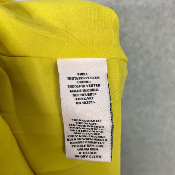 Nanette Lepore Mock Neck Sleeveless Pleated Dress in Lime Matcha Size 10 - Picture 9 of 9